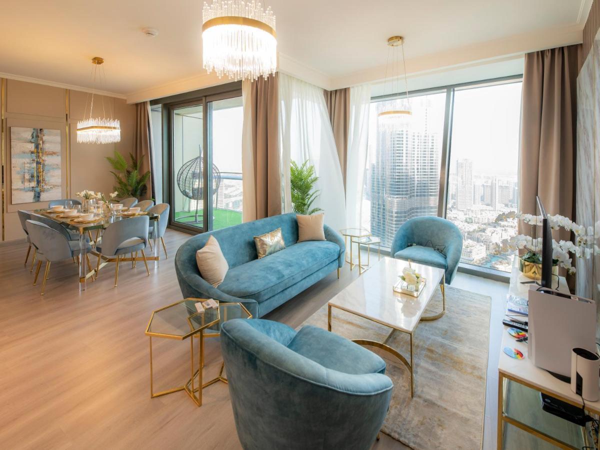 First Class 3Br With Full Burj Khalifa And Fountain View دبي المظهر الخارجي الصورة