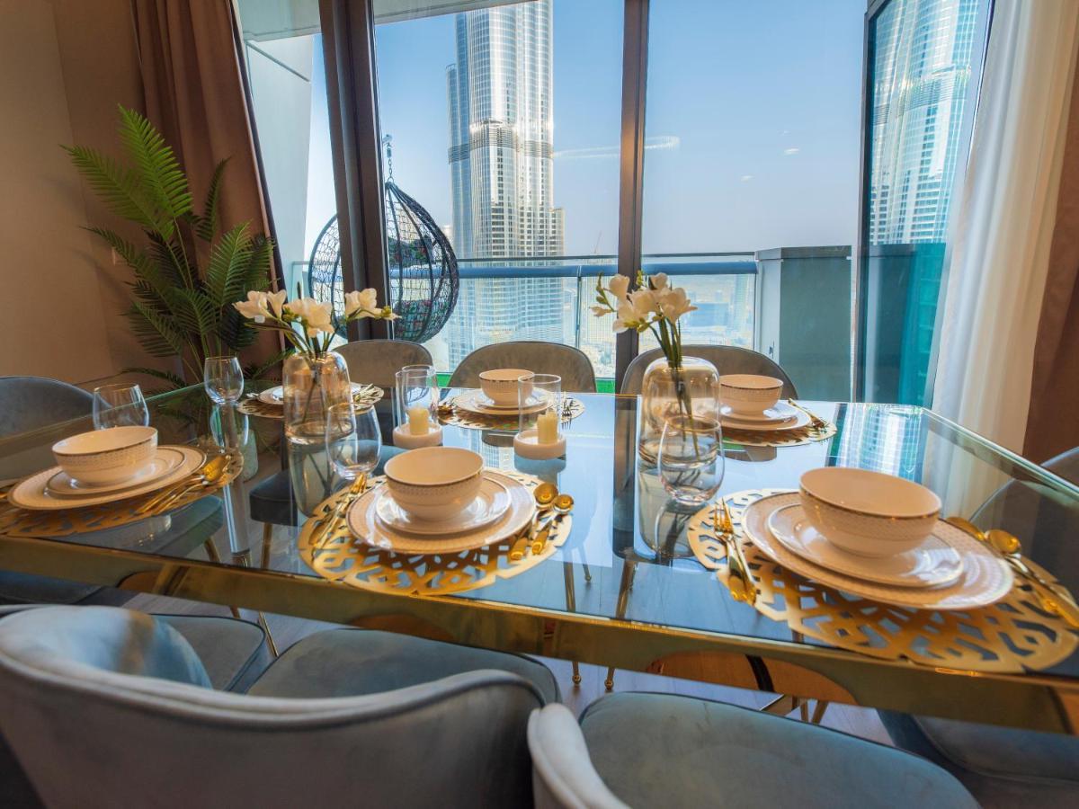 First Class 3Br With Full Burj Khalifa And Fountain View دبي المظهر الخارجي الصورة